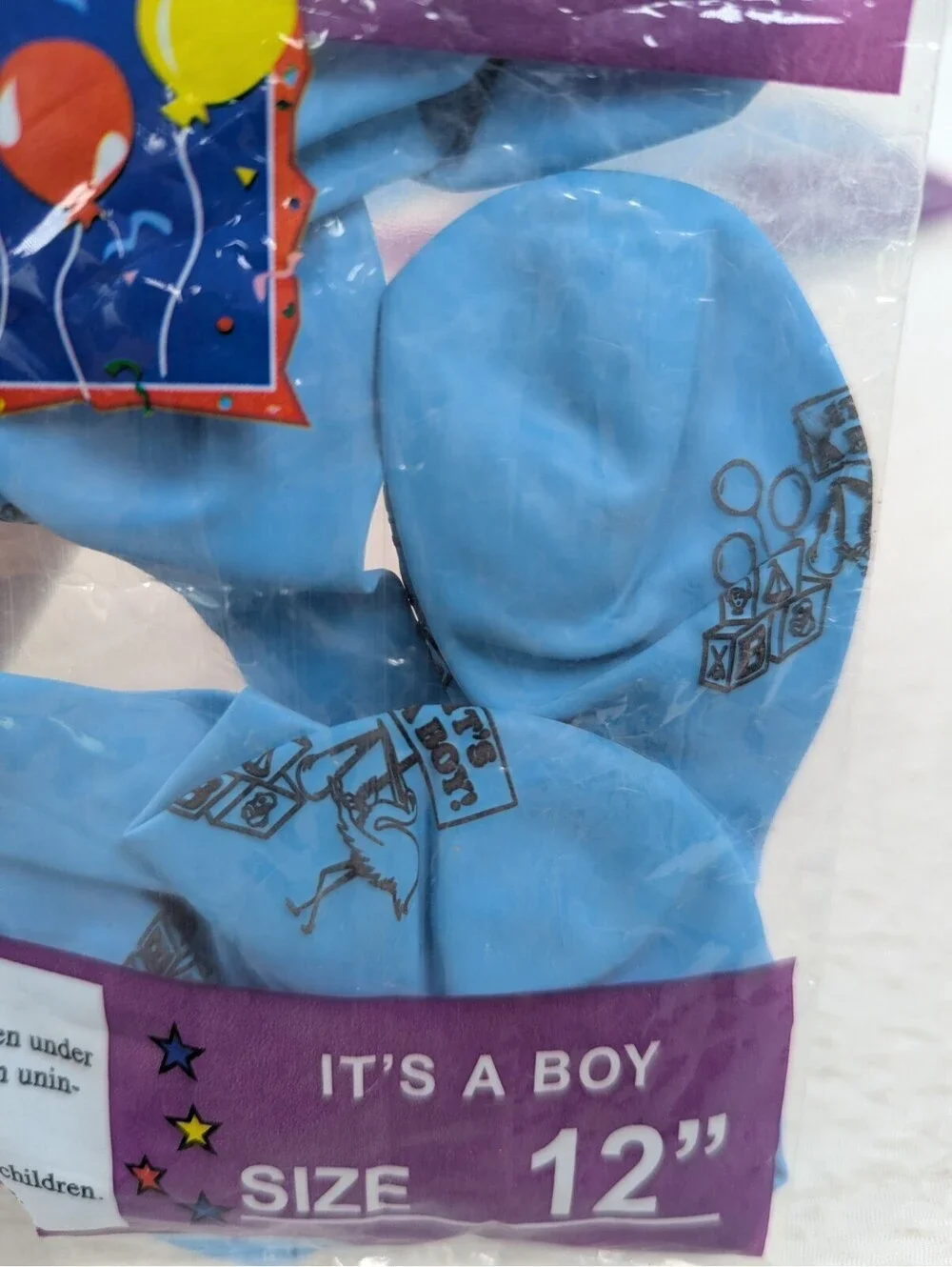 12 inch - Latex Balloons - Its a boy! - Party Helium Balloons - 120 Pack